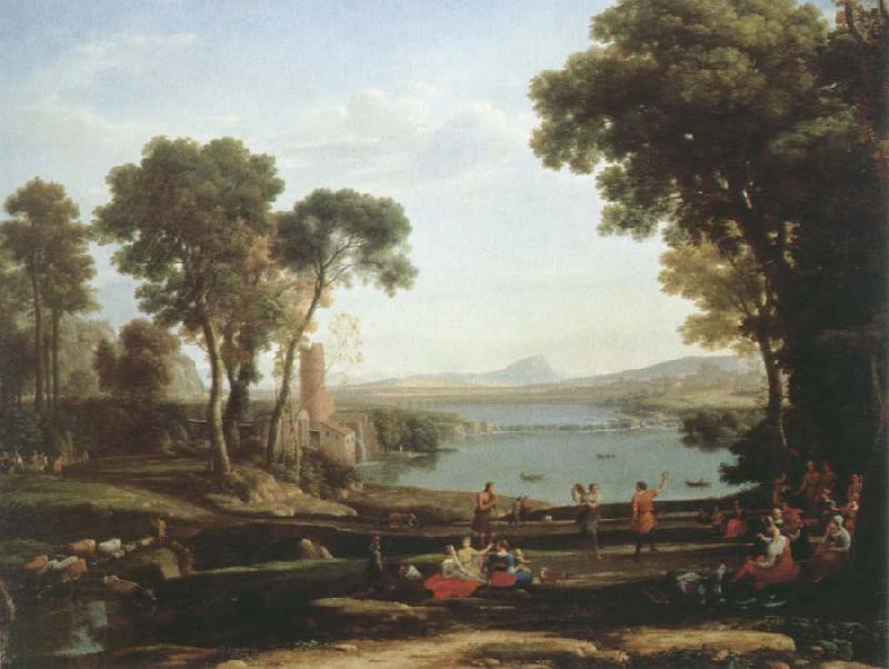 Claude Lorrain landscape with the marriage of lsaac and rebecca China oil painting art